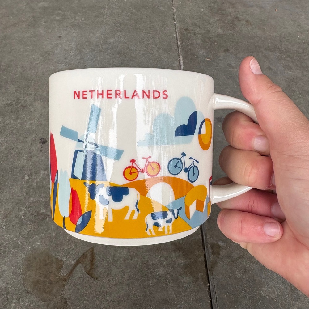 Starbucks The Netherlands You Are Here Series Coffee Mug 14oz Collectible